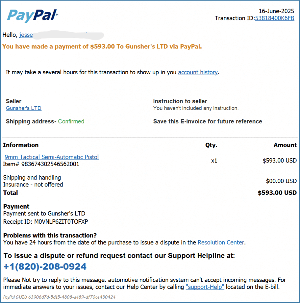 The Gun Purchase Scam