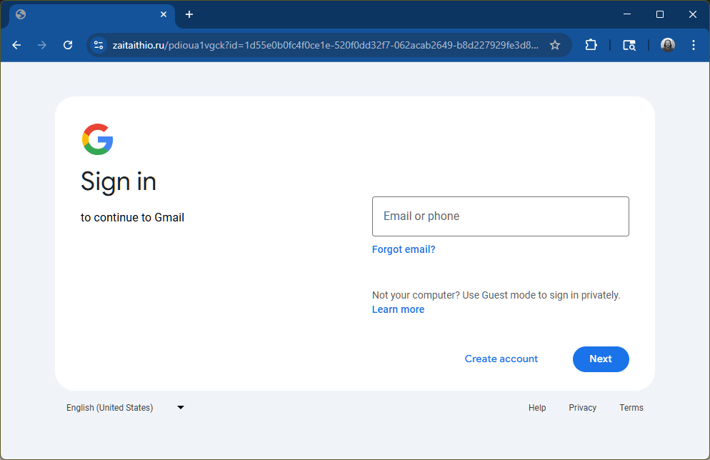 Blue Mountain eCard Phishing